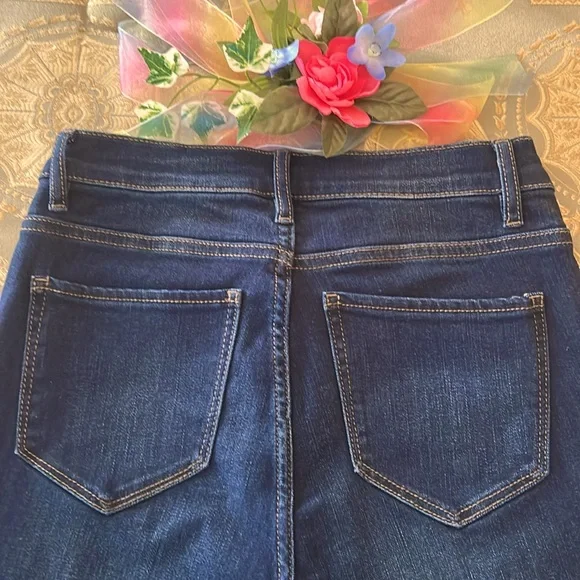 New Soho NYC High-Waist Super Skinny Dark Blue Jeans - Picture 3 of 7
